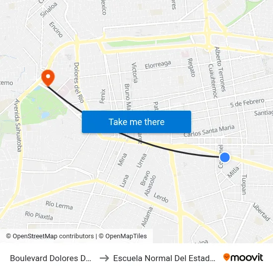 Boulevard Dolores Del Río, 710a to Escuela Normal Del Estado De Durango map