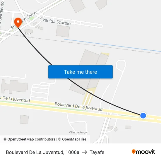 Boulevard De La Juventud, 1006a to Tayafe map