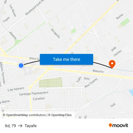 Itd, 79 to Tayafe map