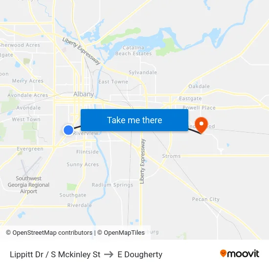 Lippitt Dr / S Mckinley St to E Dougherty map