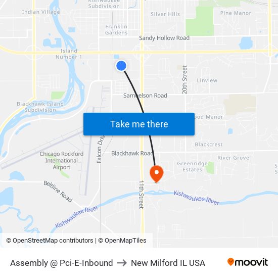 Assembly @ Pci-E-Inbound to New Milford IL USA map