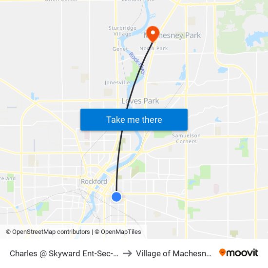 Charles @ Skyward Ent-Sec-Inbound to Village of Machesney Park map