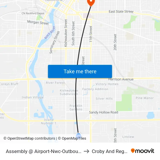 Assembly @ Airport-Nwc-Outbound to Croby And Regan map