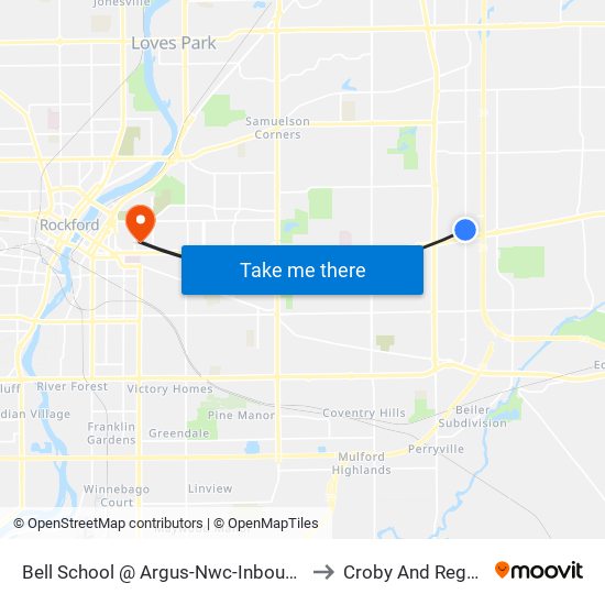 Bell School @ Argus-Nwc-Inbound to Croby And Regan map