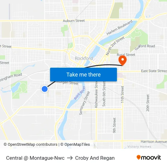 Central @ Montague-Nwc to Croby And Regan map