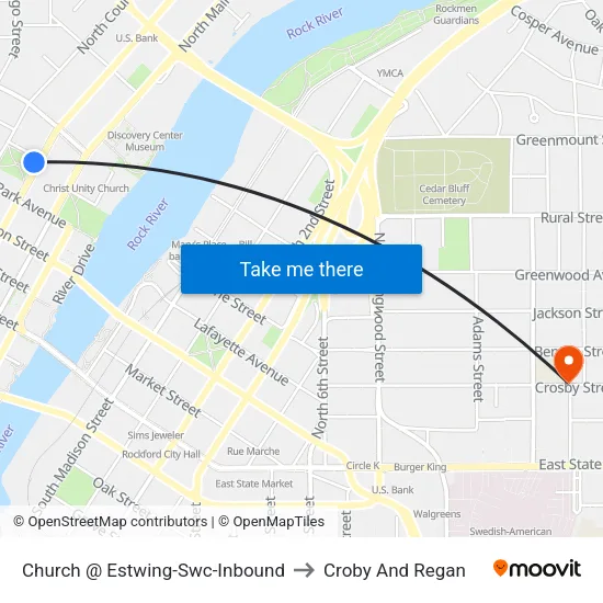 Church @ Estwing-Swc-Inbound to Croby And Regan map