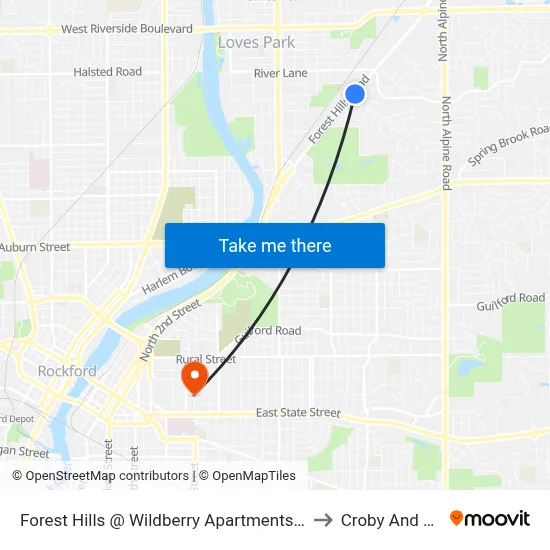 Forest Hills @ Wildberry Apartments-E-Outbound to Croby And Regan map