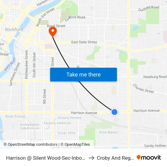 Harrison @ Silent Wood-Sec-Inbound to Croby And Regan map