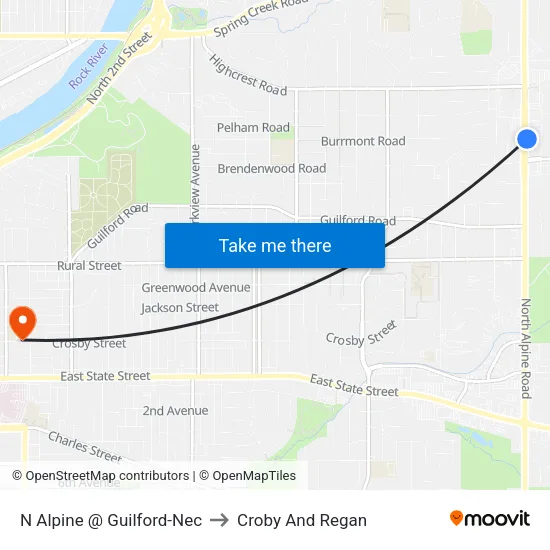 N Alpine @ Guilford-Nec to Croby And Regan map
