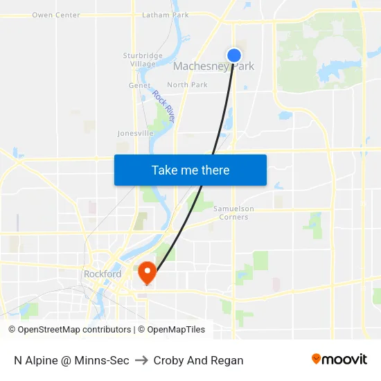 N Alpine @ Minns-Sec to Croby And Regan map