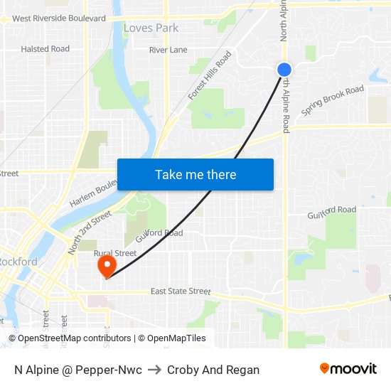 N Alpine @ Pepper-Nwc to Croby And Regan map