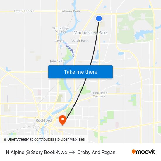 N Alpine @ Story Book-Nwc to Croby And Regan map