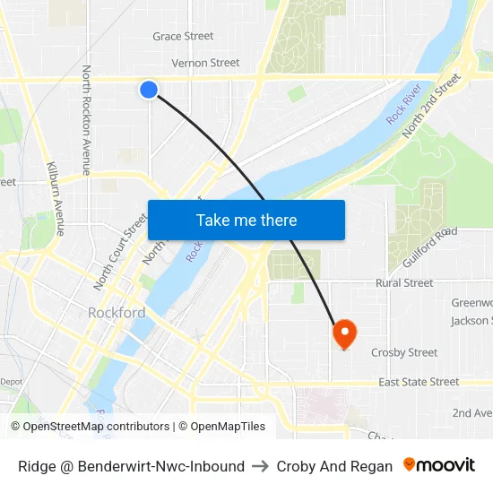 Ridge @ Benderwirt-Nwc-Inbound to Croby And Regan map