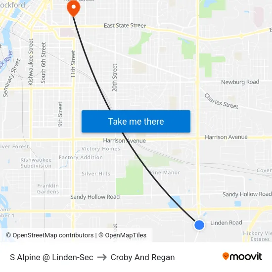 S Alpine @ Linden-Sec to Croby And Regan map