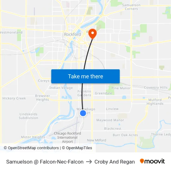 Samuelson @ Falcon-Nec-Falcon to Croby And Regan map