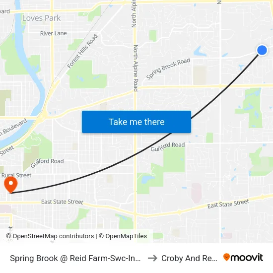 Spring Brook @ Reid Farm-Swc-Inbound to Croby And Regan map