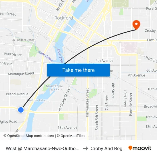 West @ Marchasano-Nwc-Outbound to Croby And Regan map