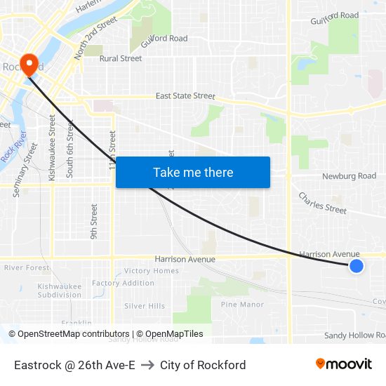 Eastrock @ 26th Ave-E to City of Rockford map