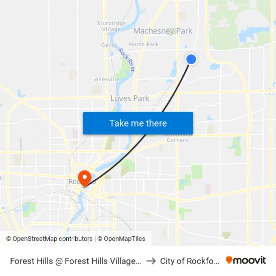 Forest Hills @ Forest Hills Village-E to City of Rockford map