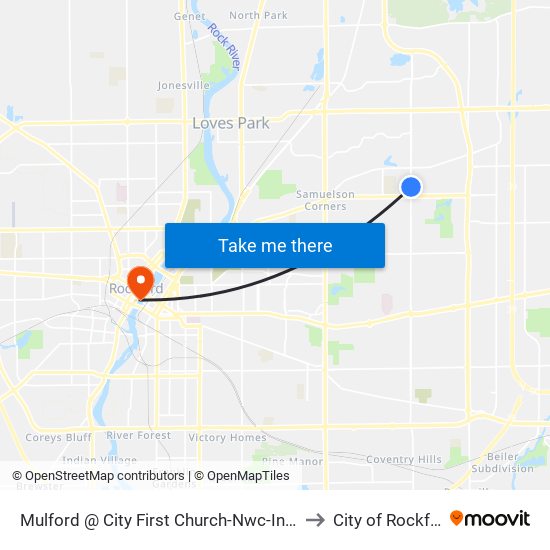 Mulford @ City First Church-Nwc-Inbound to City of Rockford map