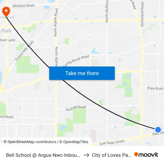 Bell School @ Argus-Nwc-Inbound to City of Loves Park map