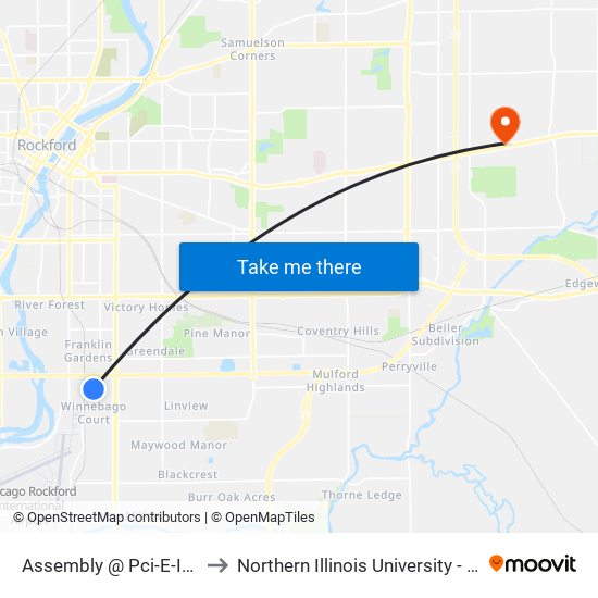 Assembly @ Pci-E-Inbound to Northern Illinois University - Rockford map