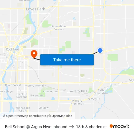 Bell School @ Argus-Nwc-Inbound to 18th & charles st map
