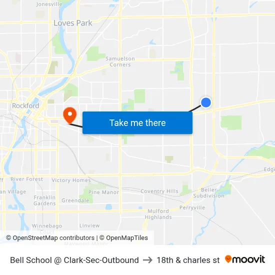 Bell School @ Clark-Sec-Outbound to 18th & charles st map