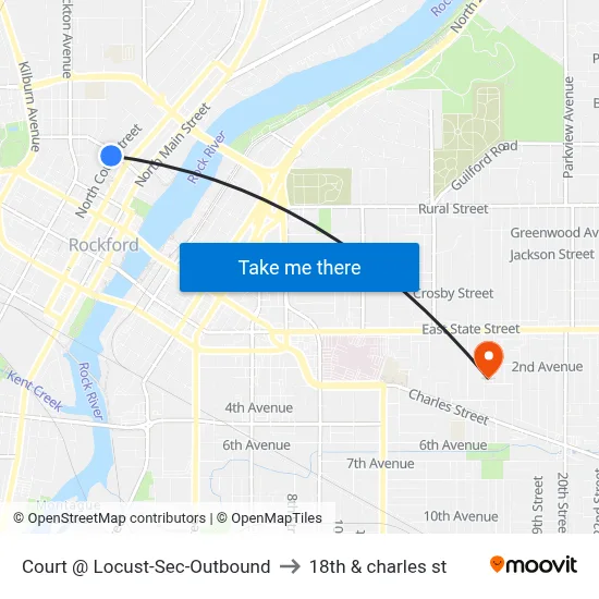 Court @ Locust-Sec-Outbound to 18th & charles st map