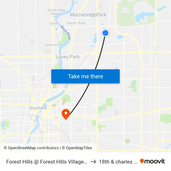 Forest Hills @ Forest Hills Village-W to 18th & charles st map