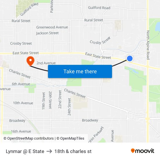 Lynmar @ E State to 18th & charles st map