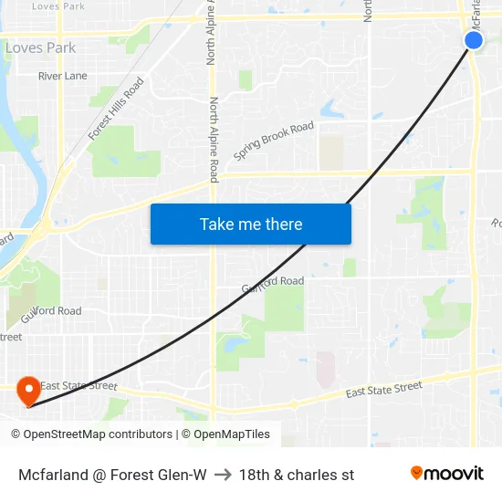 Mcfarland @ Forest Glen-W to 18th & charles st map