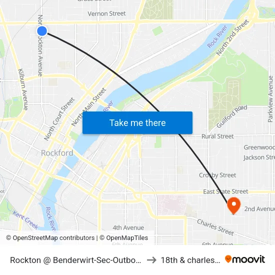 Rockton @ Benderwirt-Sec-Outbound to 18th & charles st map