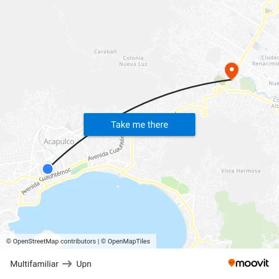 Multifamiliar to Upn map