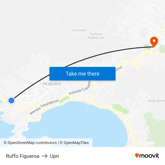 Ruffo Figueroa to Upn map