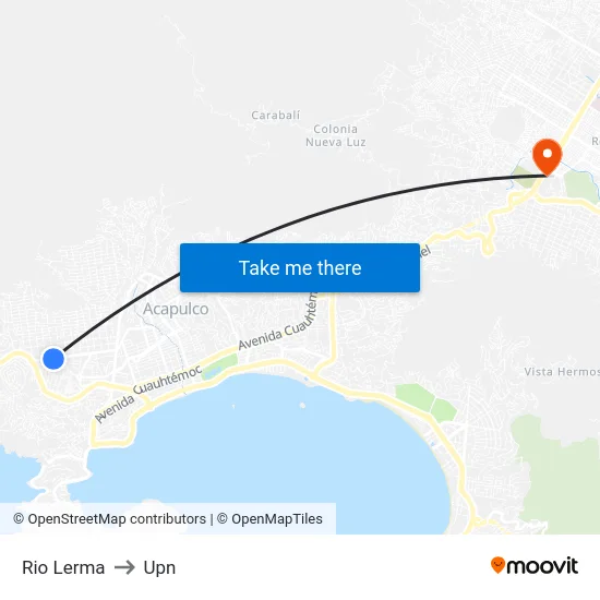 Rio Lerma to Upn map