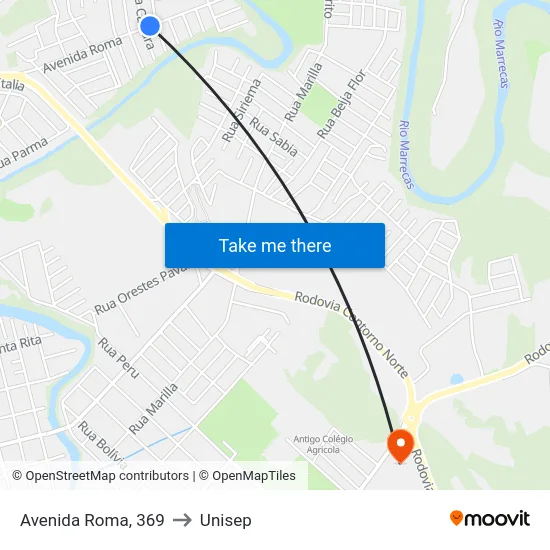 Avenida Roma, 369 to Unisep map