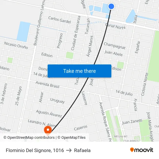 Flominio Del Signore, 1016 to Rafaela map