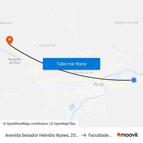 Avenida Senador Helvídio Nunes, 2570 |Dner to Faculdade R. Sá map