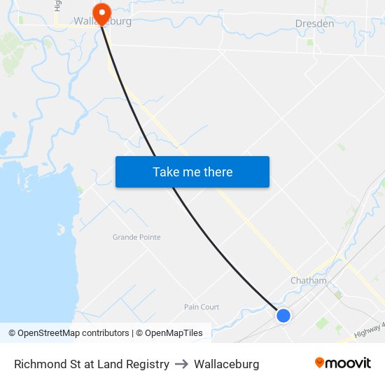 Richmond St at Land Registry to Wallaceburg map