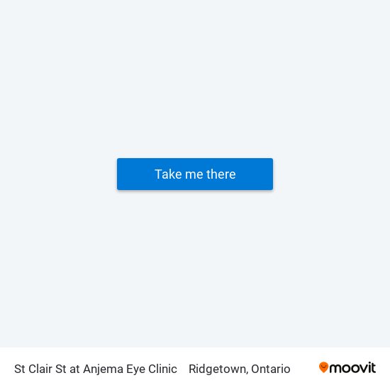 St Clair St at Anjema Eye Clinic to Ridgetown, Ontario map