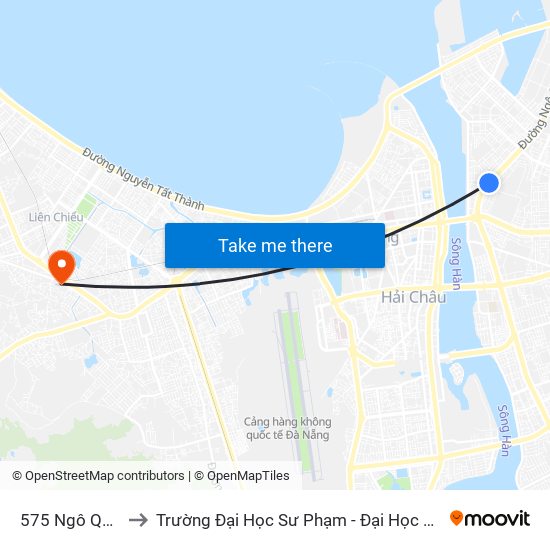 575 Ngô Quyền to Trường Đại Học Sư Phạm - Đại Học Đà Nẵng map