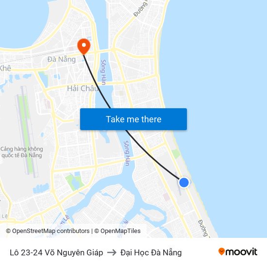 Lô 23-24 Võ Nguyên Giáp to Đại Học Đà Nẵng map