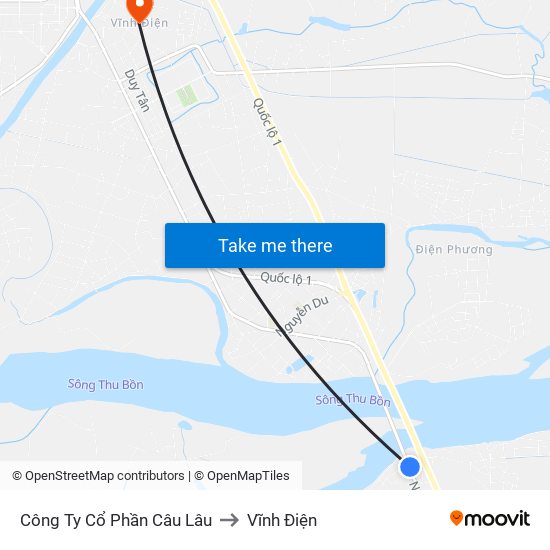 Công Ty Cổ Phần Câu Lâu to Vĩnh Điện map