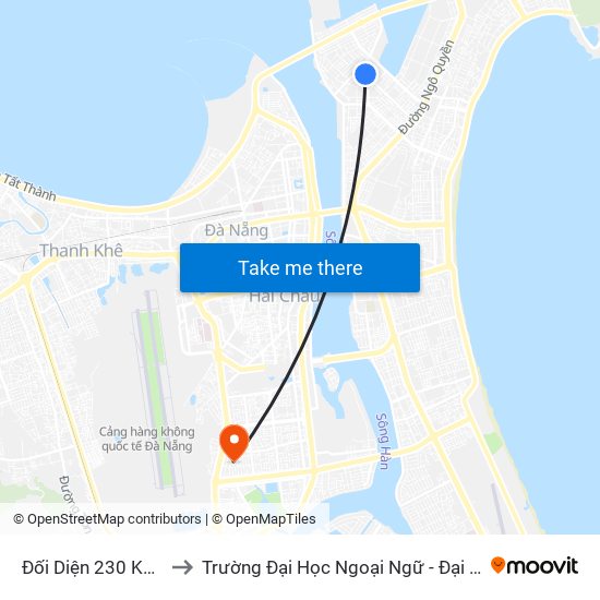 Đối Diện 230 Khúc Hạo to Trường Đại Học Ngoại Ngữ - Đại Học Đà Nẵng map