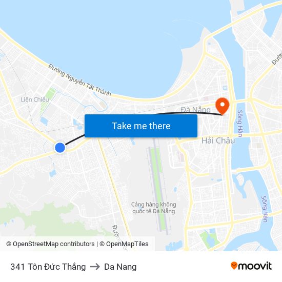 341 Tôn Đức Thắng to Da Nang map