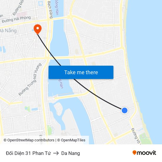 Đối Diện 31 Phan Tứ to Da Nang map