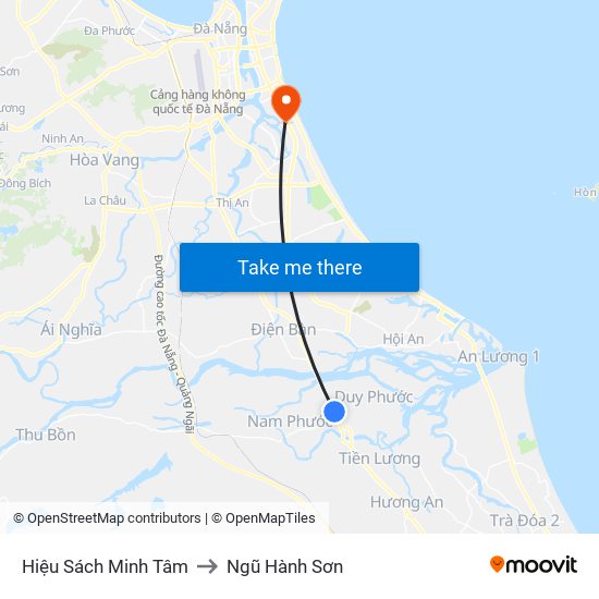 Hiệu Sách Minh Tâm to Ngũ Hành Sơn map