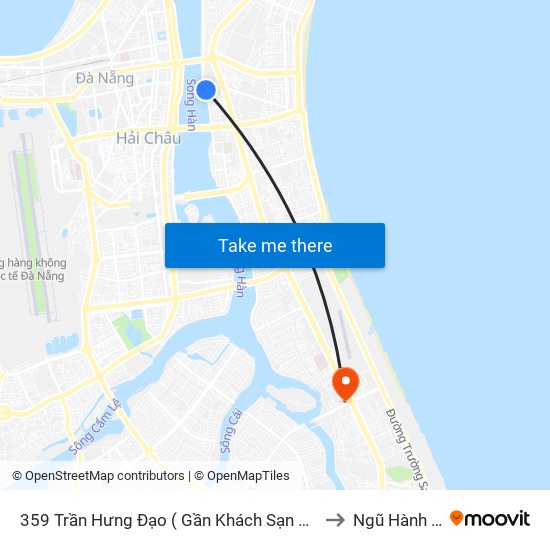 359  Trần Hưng Đạo ( Gần Khách Sạn Kay Hotel) to Ngũ Hành Sơn map