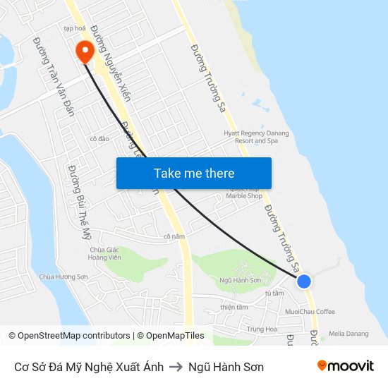 Cơ Sở Đá Mỹ Nghệ Xuất Ánh to Ngũ Hành Sơn map